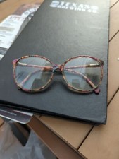 VTG Logo Paris Maroon, Green  Orange Mixed Plastic Rx Eyeglass Frames 55-14-135