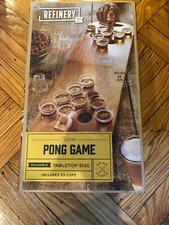 New Refinery And Company Wooden Pong Game Foldable Table Top Size