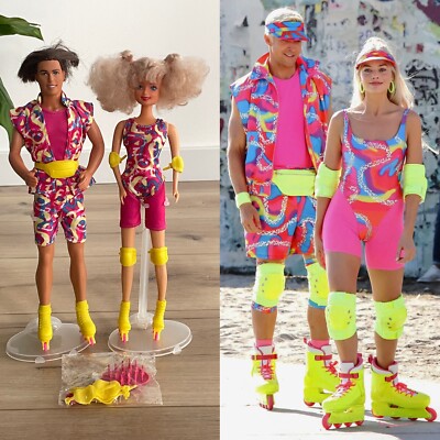 Roller Skates 80s Barbie And Ken Costume Vintage Barbie Ken Dolls
