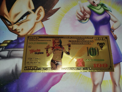 Harley Quinn Batman Joker DC Comics Ticket Card Karte Margot Robbie Banknote