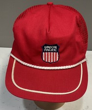 Vintage USA MADE Union Pacific railroad train l Trucker Hat Snapback Cap