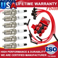 For 2005-2010 Ford Mustang V6 4.0L FD480 Ignition Coil & Spark Plug & Wire Set