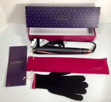 LANDOT Hair Straightener Curler 2-in-1 Professional Twist Flat Iron Digital