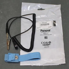 Pomona Static Control Cord 5534-G, Wrist Strap with Clip & Ground Cable 1 megohm