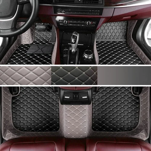 Alfombrillas coche cuero impermeables de lujo para Peugeot 5008, 508 forro automático - Imagen 35 de 44
