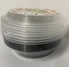 Meal Prep 10 pack ROUND Food Containers w/Lids STACKABLE 16 oz BPA Free 6 inch