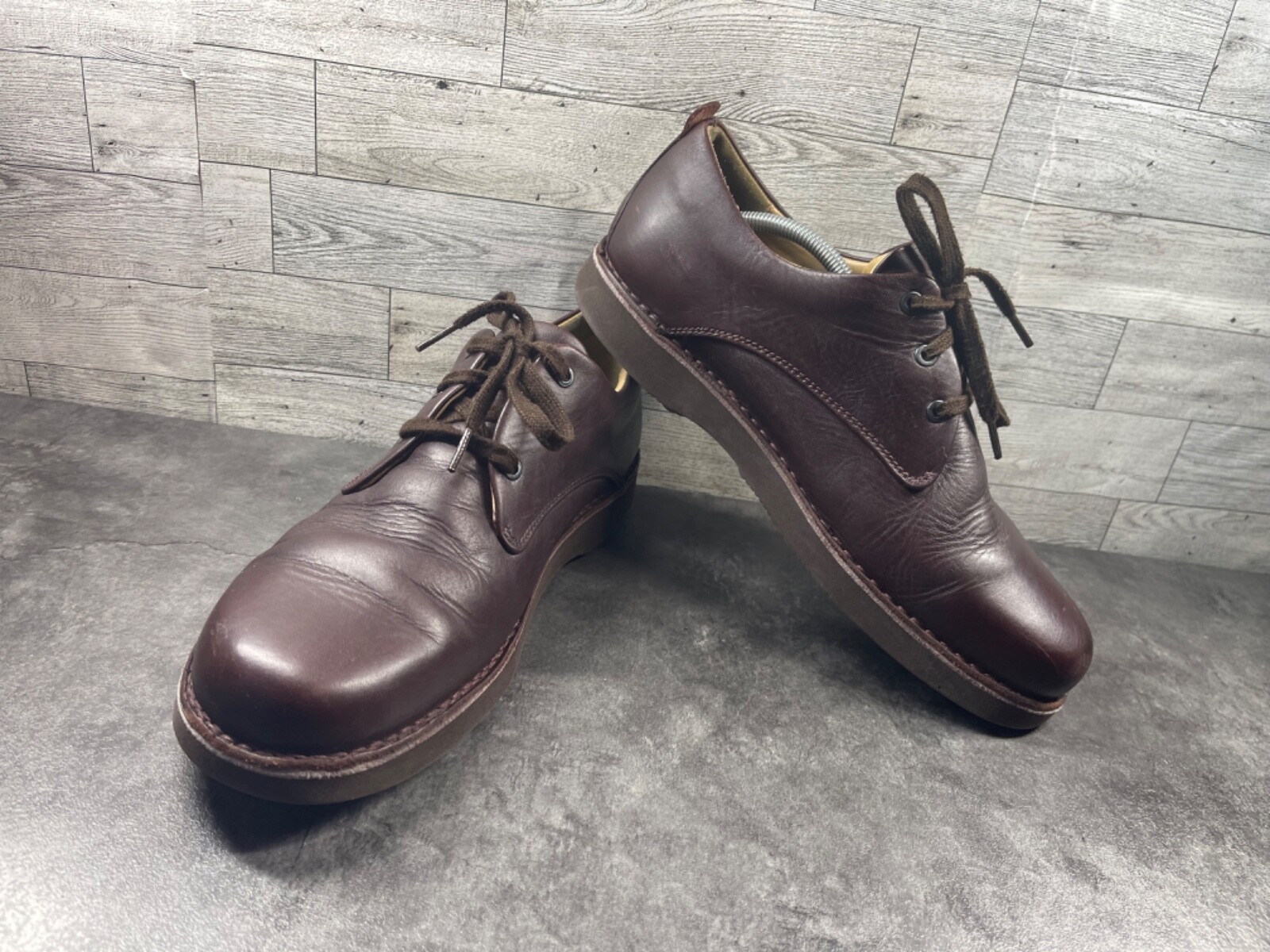 SAOLA Samuel Hubbard Vestito Oxford Uomo 12M Scarpe Omaggio Rosso Derby Comfort Vibram Lavoro