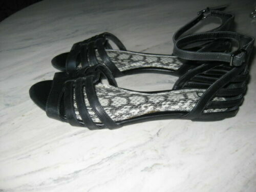 Sandali Donna Bassi Blu Intrecciati Comodi Infradito Pelle Sintetica