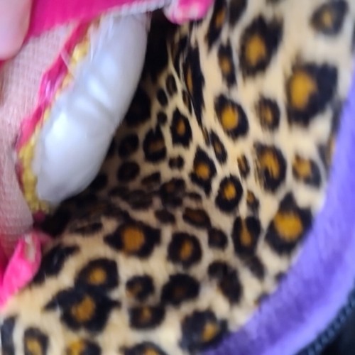 Zaino Jellycat Ragazze Stampa Leopardata Borsa Pollo Tasca 3D Rag Doll Difetto Y2K - Foto 8 di 12