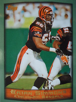 NFL 297 Brian Simmons Cincinnati Bengals Topps 1999