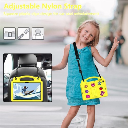 Kids Case Huawei MatePad T10 T10S Honor Pad X8 X8 Lite Strap Stand Handle Cover - Picture 6 of 19