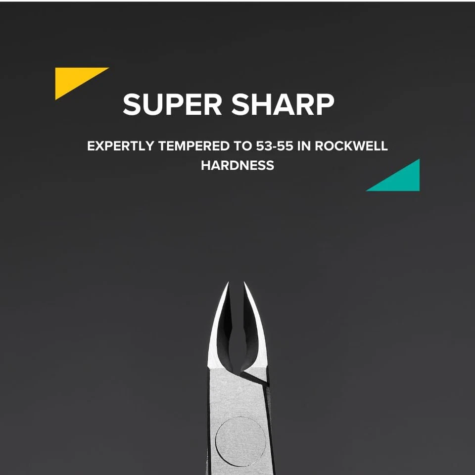 Alicates para cutículas profesionales | Cutícula de acero inoxidable de grado quirúrgico de precisión... Foto 2 de 4