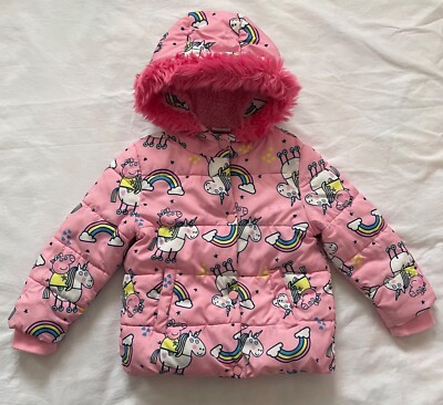 Girls jacket, Peppa Pig, George Asda, Pink, Size 2-3 years, 92-98
