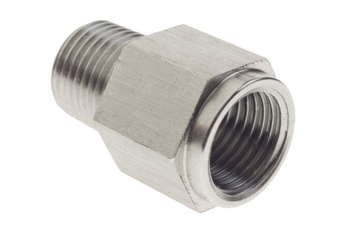 Raceworks 1/8" BSPT Male to M10x1.0 Female Female Bosch Sensor Adapter Fittin... - 第 2/2 張圖片