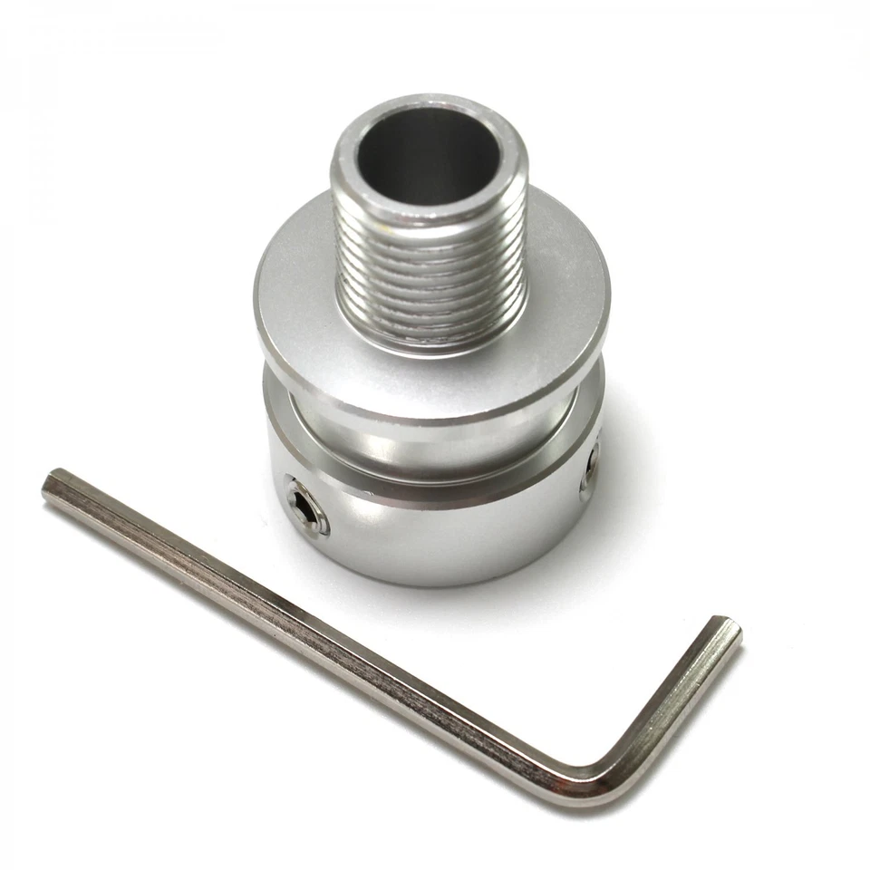 Adaptador universal de perilla de cambio personalizado adaptador de palanca de cambios de eje estriado con tornillo de fijación Foto 2 de 4