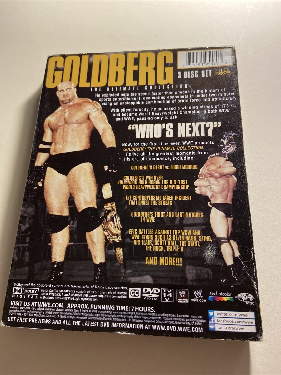 WWE: Goldberg - The Ultimate Collection (DVD, 2013, 3-Disc Set