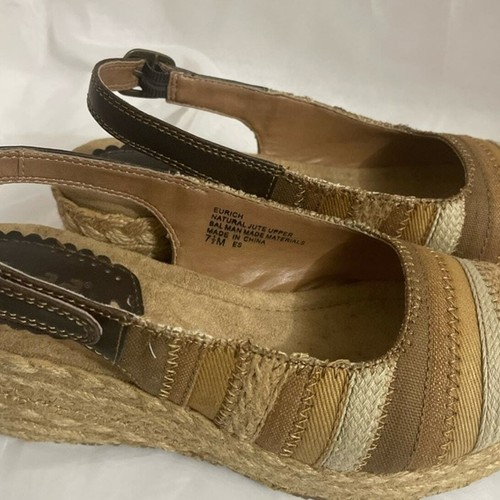 Mudd Eurich Women's Wedge Espadrilles Neutral Color Size 7.5 - Picture 2 of 6