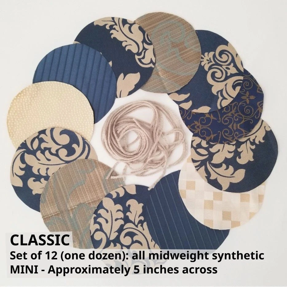 Mini Jar Toppers - Dozen (12) Fabric Circles, USA Made - Image 3 of 4