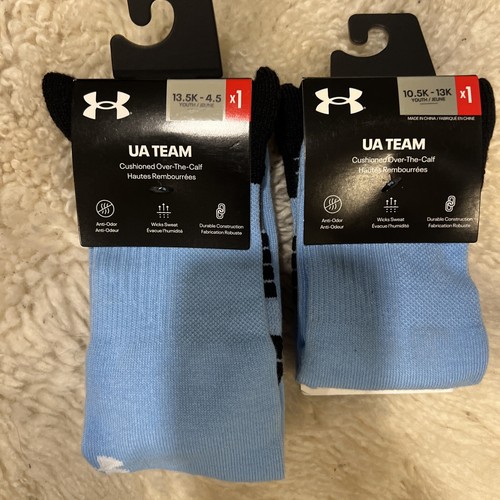 1 UNDER ARMOUR YOUTH SOCKS TEAM & soccer OVER THE CALF-cushioned - Picture 5 of 31