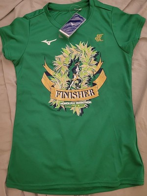 Honolulu Marathon 2022 Finisher & 10k 2 New Running Shirt Lot Women's S hawaii