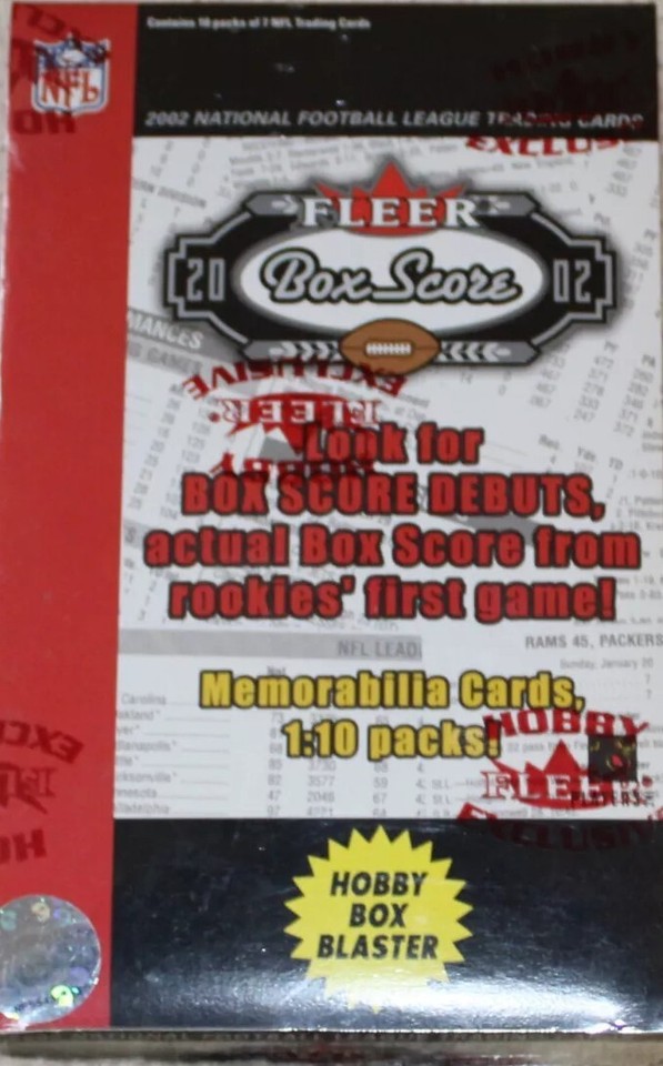 2002 Fleer Box Score Football - See Listing For Available Cards All NM/M