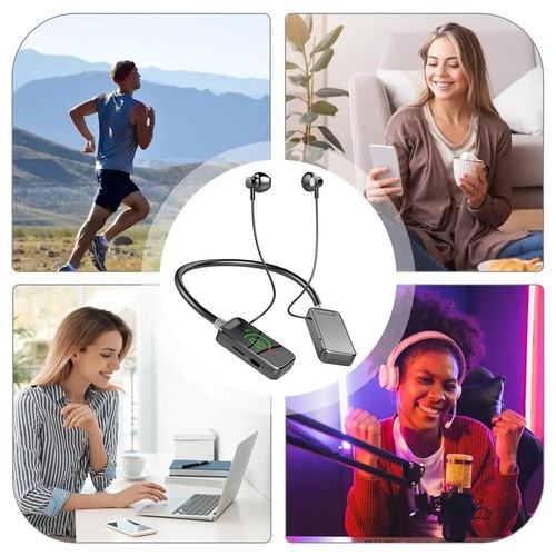 Sport Wireless Subwoofer Neckband Headphone For Android iPhone Bluetooth Connect - Zdjęcie 18 z 29