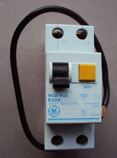 GE V/301-132031 616207 B32A 30mA DP 6000 MCB/RCD 32A 2P TYPE B  BS 4293 RCBO
