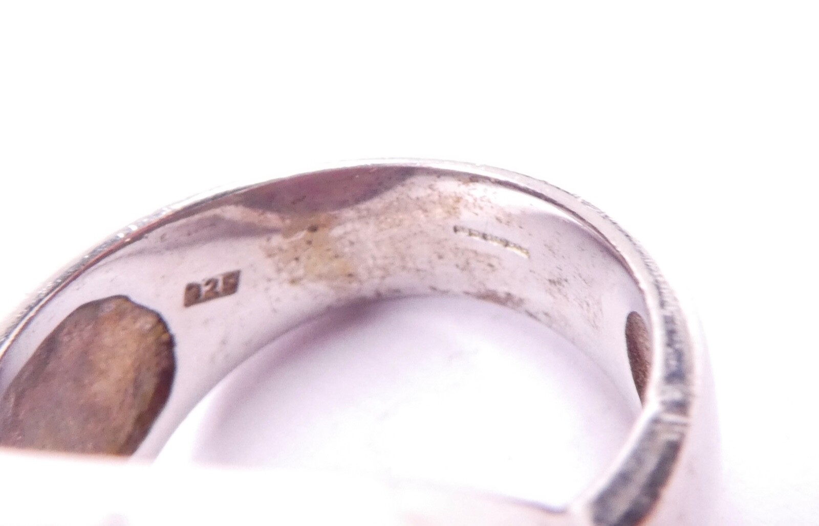 QVC Ring Red Agate Solitaire Statement 925 Sterli… - image 9