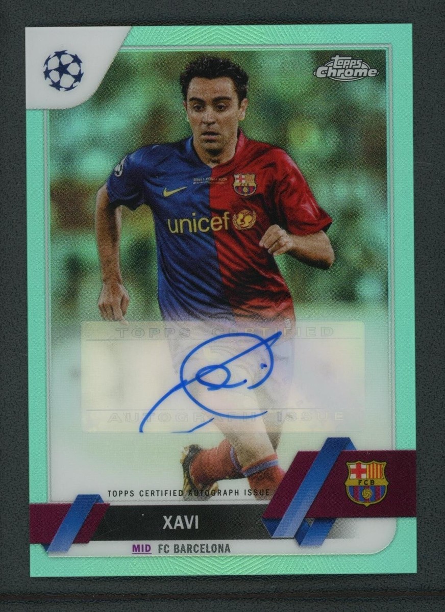 Topps バルセロナ シャビ 直筆サインカード Topps Soccer ダビド・ビジャ 直筆サインカード FCバルセロナ