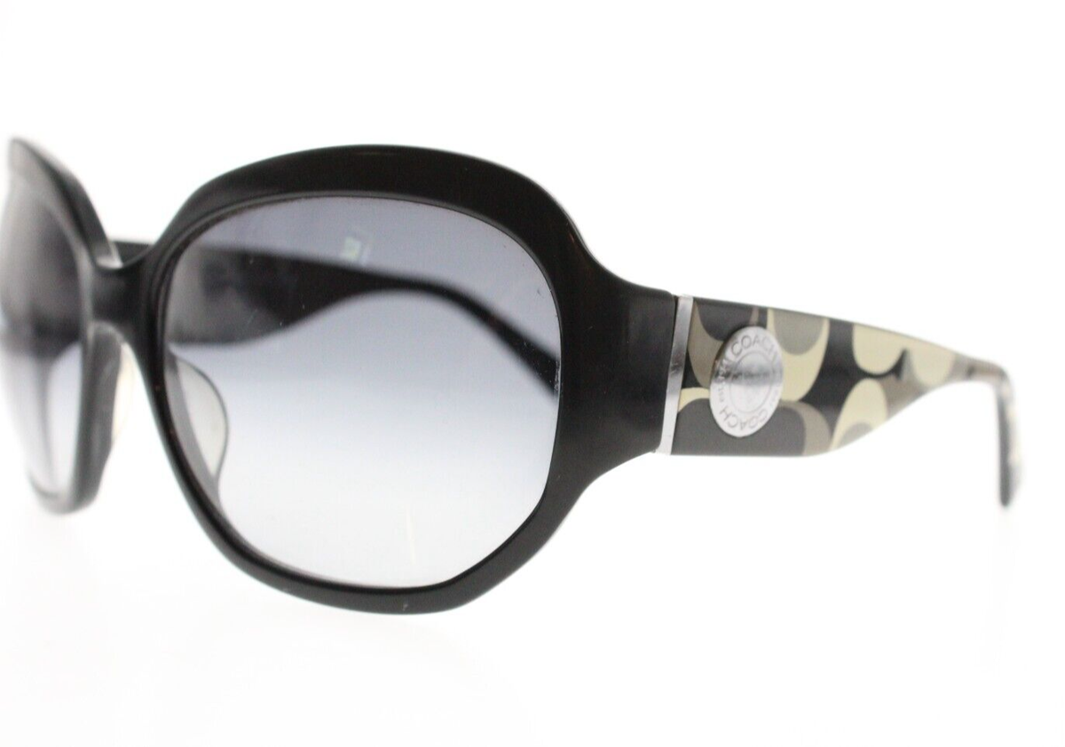 Coach Ryanne S800 Black Sunglasses 61/16-125mm White/Silver 