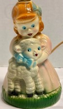 Vintage Mary had a Little Lamb Child's Dresser Lamp 24300G S142