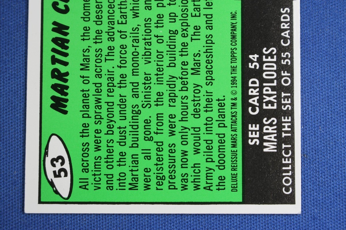 MARS/MAKE IT RIGHT（1982） 1994 Topps Mars Attacks Deluxe Reissue #53 