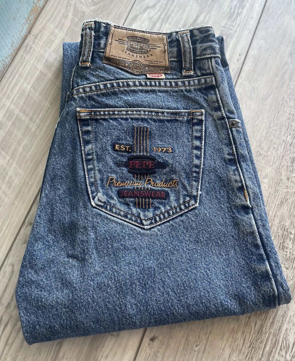 Vintage 90s Pepe Jeans London Denim Mom Jean Size 3/4 Women's USA