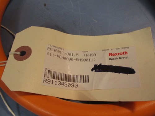 REXROTH INDRAMAT CABLE RKH0011/001.5 011-REH0800-RHS00111 R911345090 - Picture 2 of 4