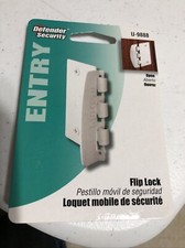 Defender Security U 9888 Flip Action Door Lock, with Anti-Lock Out Screw