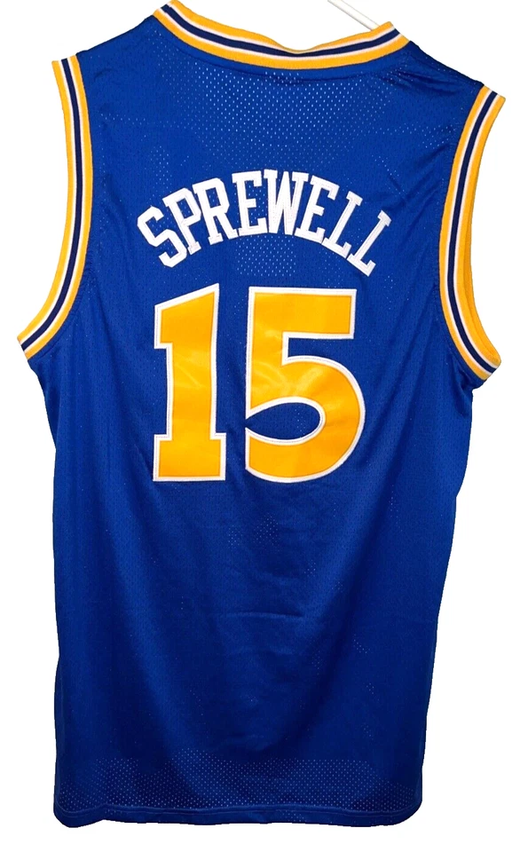 Camiseta Latrell Sprewell Golden State Warriors Champion XL Azul Nueva con Etiquetas RARA De Colección Foto 4 de 4