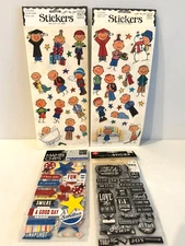 Lot of Me & My Big Ideas MAMBI Boy Stickers & Chipboard Stickers