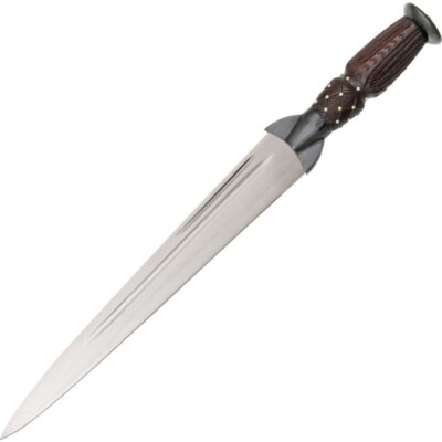 Cold Steel Scottish Dirk Knife 13'' 1055 Carbon Steel Blade Brown Rosewood Handle