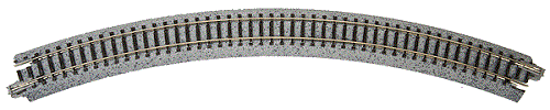 Kato # 20120 gebogenes Straßenbett Gleisabschnitt 45 Grad, 12-3/8" 315 mm Spur N MIB   - Bild 1 von 1