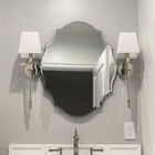M/L Wall Mirror for Bathroom Bedroom Frameless Decoration Art Accent Mirror