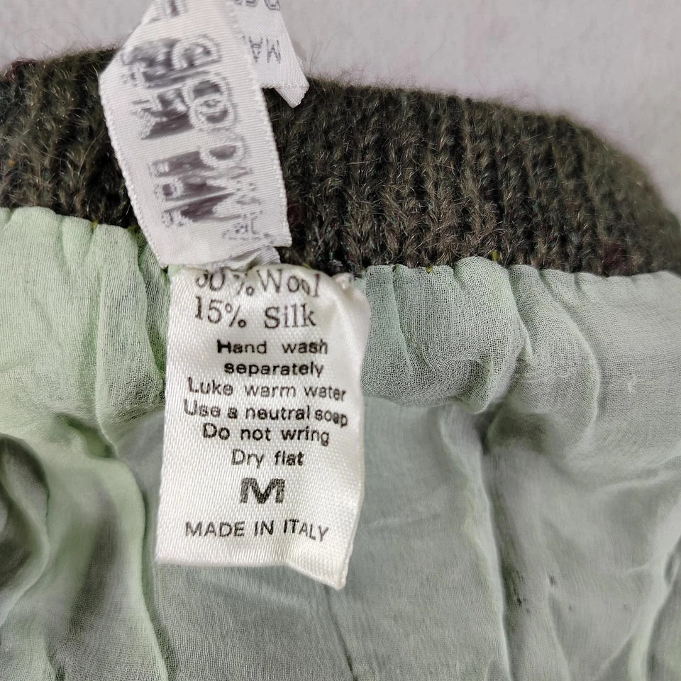 Bergdorf Goodman Pants Womens Medium Wool Silk Knit Jogger Lined Made Italy - Image 4 of 4