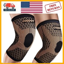 XXXX-Large Copper Knee Brace - Compression Sleeve for Pain Relief Support
