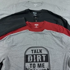 LOT OF 4 Duluth Trading Shirt Mens XL Longtail T Henley Long Short Sleeve Work