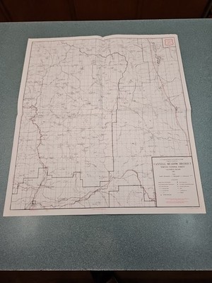 Sequoia National Forest Cannell Meadow Map 1952