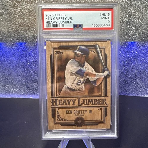 2025 Topps Series One Ken Griffey Jr Heavy Lumber #HL-15 Psa 9 Mint Mariners