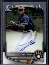 Luis Pena (MIL) 2025 Bowman - Chrome Prospect Autographs #CPA-LP (AU) 