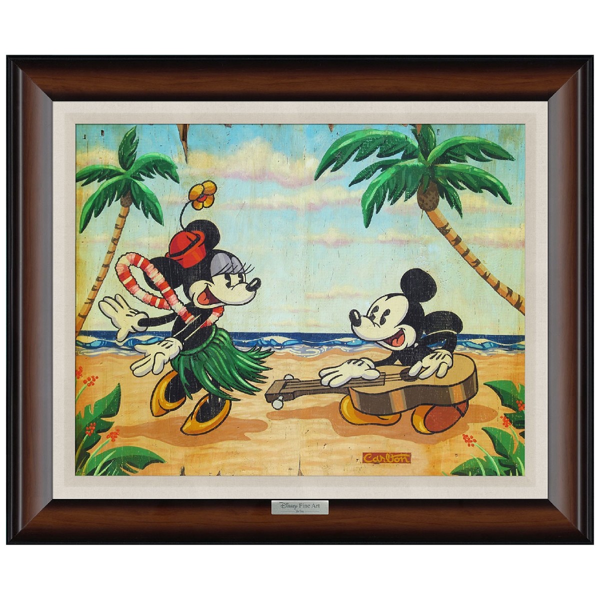 Welcome to the Islands 22Hx26W Disney Fine Art Silver Series by