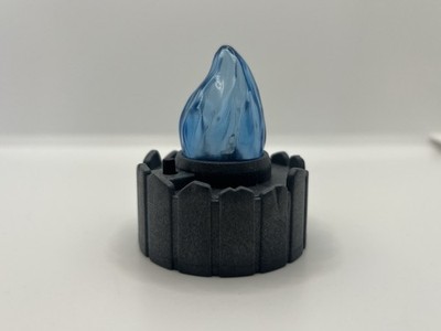Playmobil blaue Flamme 2'' 2008 Geobra Batterie leuchtet & flackert