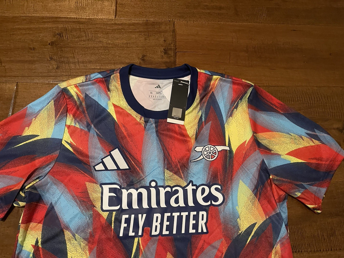 Arsenal 2025-26 Adidas Home Prematch Soccer Jersey JJ1797 - Men's