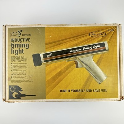 VINTAGE Sears CRAFTSMAN Inductive Timing Light 28-2134 ORIGINAL Box & Manual
